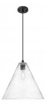 Innovations Lighting 434-1P-BK-GBC-164 - Crown Point - 1 Light - 16 inch - Matte Black - Pendant