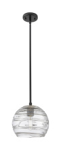 Innovations Lighting 434-1S-BK-G1213-8CL - Crown Point - 1 Light - 8 inch - Matte Black - Pendant