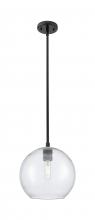 Innovations Lighting 434-1S-BK-G124-10 - Crown Point - 1 Light - 10 inch - Matte Black - Pendant