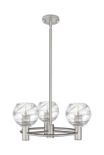 Innovations Lighting 434-3CR-SN-G1213-6CL - Crown Point - 3 Light - 20 inch - Satin Nickel - Pendant