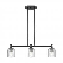 Innovations Lighting 434-3I-BK-G559-5SDY - Crown Point - 3 Light - 31 inch - Matte Black - Island Light