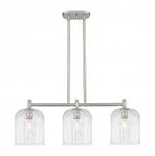 Innovations Lighting 434-3I-SN-G559-8CL - Crown Point - 3 Light - 31 inch - Satin Nickel - Island Light