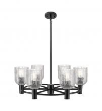 Innovations Lighting 434-6CR-BK-G559-5CL - Crown Point - 6 Light - 24 inch - Matte Black - Chandelier