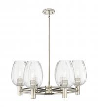 Innovations Lighting 434-6CR-PN-G457-6CL - Preston Flute - 6 Light - 26 inch - Polished Nickel - Chandelier