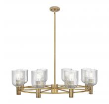 Innovations Lighting 434-8CR-BB-G559-5SDY - Crown Point - 8 Light - 32 inch - Brushed Brass - Chandelier