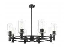 Innovations Lighting 434-8CR-BK-G434-7SDY - Crown Point - 8 Light - 32 inch - Matte Black - Chandelier