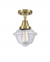 Innovations Lighting 447-1C-AB-G532 - Oxford - 1 Light - 8 inch - Antique Brass - Semi-Flush Mount