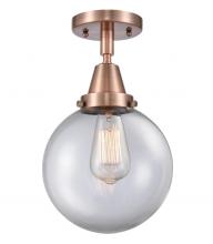 Innovations Lighting 447-1C-AC-G202-8 - Beacon - 1 Light - 8 inch - Antique Copper - Semi-Flush Mount