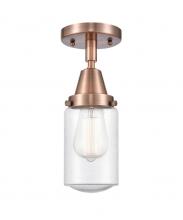 Innovations Lighting 447-1C-AC-G314 - Dover - 1 Light - 5 inch - Antique Copper - Semi-Flush Mount