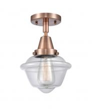 Innovations Lighting 447-1C-AC-G532 - Oxford - 1 Light - 8 inch - Antique Copper - Semi-Flush Mount