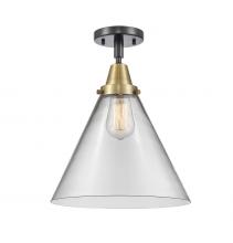 Innovations Lighting 447-1C-BAB-G42-L - Cone - 1 Light - 12 inch - Black Antique Brass - Semi-Flush Mount