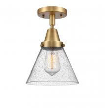 Innovations Lighting 447-1C-BB-G44 - Cone - 1 Light - 8 inch - Brushed Brass - Semi-Flush Mount