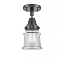 Innovations Lighting 447-1C-BK-G182S - Canton - 1 Light - 6 inch - Matte Black - Semi-Flush Mount
