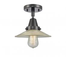 Innovations Lighting 447-1C-BK-G2 - Halophane - 1 Light - 9 inch - Matte Black - Semi-Flush Mount