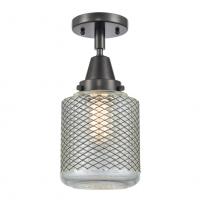 Innovations Lighting 447-1C-BK-G262 - Stanton - 1 Light - 6 inch - Matte Black - Semi-Flush Mount