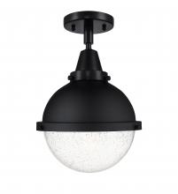 Innovations Lighting 447-1C-BK-HFS-84-BK - Hampden - 1 Light - 9 inch - Matte Black - Semi-Flush Mount