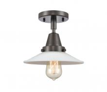 Innovations Lighting 447-1C-OB-G1 - Halophane - 1 Light - 9 inch - Oil Rubbed Bronze - Semi-Flush Mount