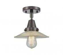 Innovations Lighting 447-1C-OB-G2 - Halophane - 1 Light - 9 inch - Oil Rubbed Bronze - Semi-Flush Mount