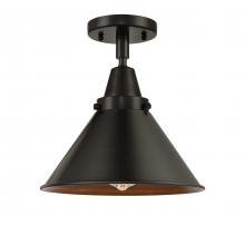 Innovations Lighting 447-1C-OB-M10-OB - Briarcliff - 1 Light - 10 inch - Oil Rubbed Bronze - Semi-Flush Mount