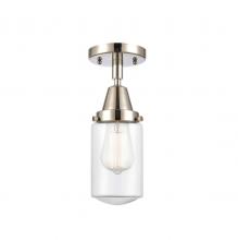 Innovations Lighting 447-1C-PN-G312 - Dover - 1 Light - 5 inch - Polished Nickel - Semi-Flush Mount