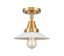 Innovations Lighting 447-1C-SG-G1 - Halophane - 1 Light - 9 inch - Satin Gold - Semi-Flush Mount