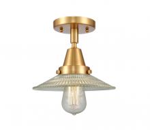 Innovations Lighting 447-1C-SG-G2 - Halophane - 1 Light - 9 inch - Satin Gold - Semi-Flush Mount