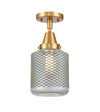 Innovations Lighting 447-1C-SG-G262 - Stanton - 1 Light - 6 inch - Satin Gold - Semi-Flush Mount