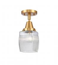 Innovations Lighting 447-1C-SG-G302 - Colton - 1 Light - 6 inch - Satin Gold - Semi-Flush Mount