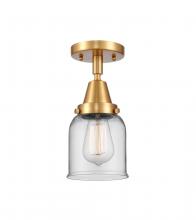 Innovations Lighting 447-1C-SG-G52 - Bell - 1 Light - 5 inch - Satin Gold - Semi-Flush Mount