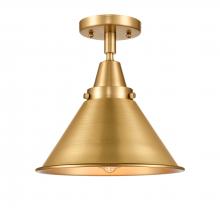 Innovations Lighting 447-1C-SG-M10-SG - Briarcliff - 1 Light - 10 inch - Satin Gold - Semi-Flush Mount