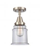 Innovations Lighting 447-1C-SN-G182 - Canton - 1 Light - 6 inch - Brushed Satin Nickel - Semi-Flush Mount