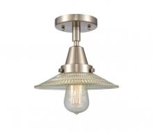 Innovations Lighting 447-1C-SN-G2 - Halophane - 1 Light - 9 inch - Brushed Satin Nickel - Semi-Flush Mount