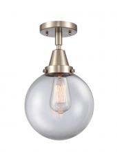 Innovations Lighting 447-1C-SN-G202-8 - Beacon - 1 Light - 8 inch - Brushed Satin Nickel - Semi-Flush Mount