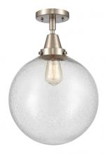 Innovations Lighting 447-1C-SN-G204-12 - Beacon - 1 Light - 12 inch - Brushed Satin Nickel - Semi-Flush Mount