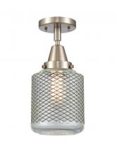 Innovations Lighting 447-1C-SN-G262 - Stanton - 1 Light - 6 inch - Brushed Satin Nickel - Semi-Flush Mount