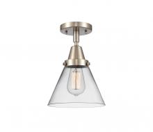 Innovations Lighting 447-1C-SN-G42 - Cone - 1 Light - 8 inch - Brushed Satin Nickel - Semi-Flush Mount