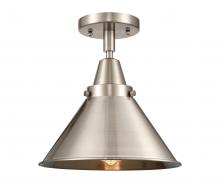 Innovations Lighting 447-1C-SN-M10-SN - Briarcliff - 1 Light - 10 inch - Brushed Satin Nickel - Semi-Flush Mount