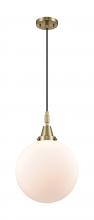 Innovations Lighting 447-1P-AB-G201-12 - Beacon - 1 Light - 12 inch - Antique Brass - Mini Pendant
