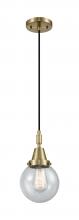 Innovations Lighting 447-1P-AB-G204-6 - Beacon - 1 Light - 6 inch - Antique Brass - Mini Pendant
