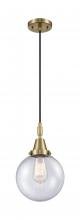 Innovations Lighting 447-1P-AB-G204-8 - Beacon - 1 Light - 8 inch - Antique Brass - Mini Pendant