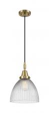 Innovations Lighting 447-1P-AB-G222 - Seneca Falls - 1 Light - 10 inch - Antique Brass - Mini Pendant