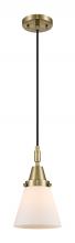 Innovations Lighting 447-1P-AB-G61 - Cone - 1 Light - 6 inch - Antique Brass - Mini Pendant