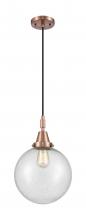 Innovations Lighting 447-1P-AC-G204-10 - Beacon - 1 Light - 10 inch - Antique Copper - Mini Pendant