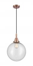 Innovations Lighting 447-1P-AC-G204-12 - Beacon - 1 Light - 12 inch - Antique Copper - Mini Pendant