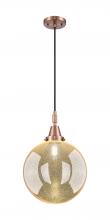 Innovations Lighting 447-1P-AC-G208-12 - Beacon - 1 Light - 12 inch - Antique Copper - Mini Pendant