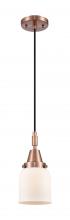 Innovations Lighting 447-1P-AC-G51 - Bell - 1 Light - 5 inch - Antique Copper - Mini Pendant