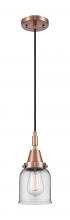 Innovations Lighting 447-1P-AC-G52 - Bell - 1 Light - 5 inch - Antique Copper - Mini Pendant