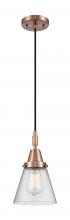 Innovations Lighting 447-1P-AC-G64 - Cone - 1 Light - 6 inch - Antique Copper - Mini Pendant