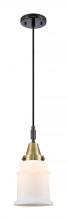 Innovations Lighting 447-1P-BAB-G181 - Canton - 1 Light - 7 inch - Black Antique Brass - Mini Pendant