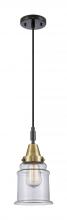 Innovations Lighting 447-1P-BAB-G182 - Canton - 1 Light - 7 inch - Black Antique Brass - Mini Pendant